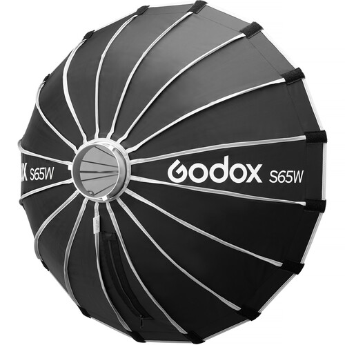 Godox Bowens Mount Umbrella-Style Easy Lock Softbox (Black/White, 25.6")