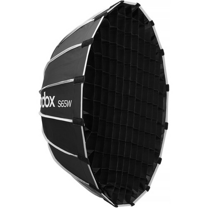 Godox Bowens Mount Umbrella-Style Easy Lock Softbox (Black/White, 25.6")