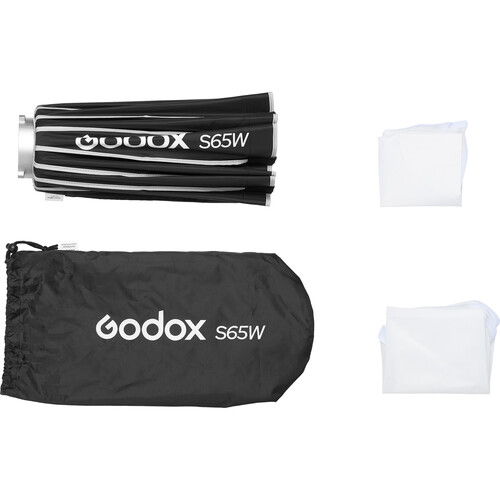 Godox Bowens Mount Umbrella-Style Easy Lock Softbox (Black/White, 25.6")