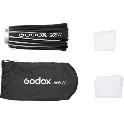 Godox Bowens Mount Umbrella-Style Easy Lock Softbox (Black/White, 25.6")
