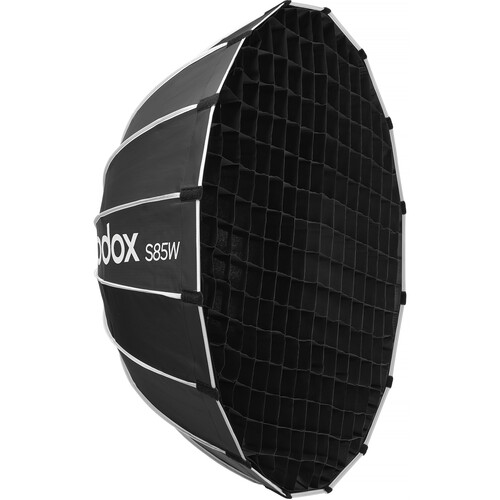 Godox Bowens Mount Umbrella-Style Easy Lock Softbox (Black/White, 33.5")
