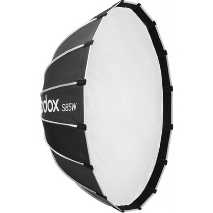 Godox Bowens Mount Umbrella-Style Easy Lock Softbox (Black/White, 33.5")