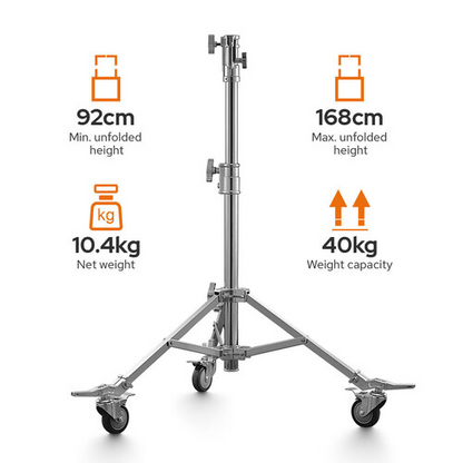 Godox Heavy-Duty Steel Roller Stand (Small, 5.5')