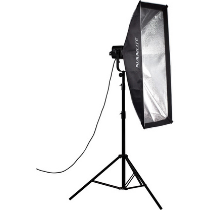 Nanlite Asymmetrical Stripbank Softbox with Bowens Mount (18x43in)