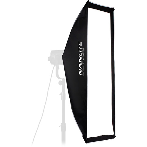 Nanlite Asymmetrical Stripbank Softbox with Bowens Mount (18x43in)