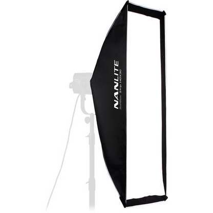 Nanlite Asymmetrical Stripbank Softbox with Bowens Mount (18x43in)
