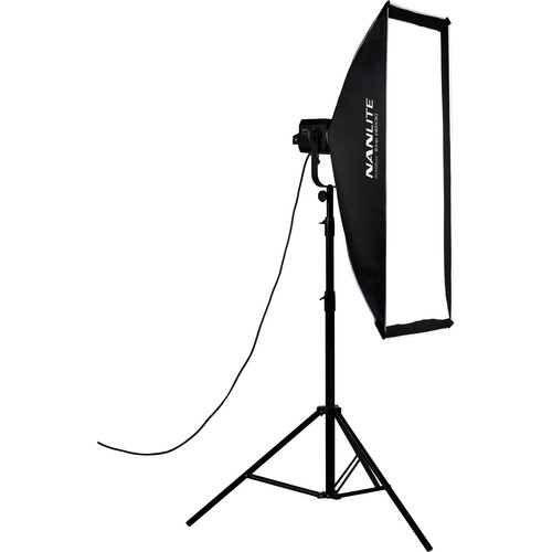 Nanlite Asymmetrical Stripbank Softbox with Bowens Mount (18x43in)