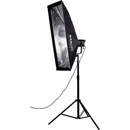 Nanlite Asymmetrical Stripbank Softbox with Bowens Mount (18x43in)