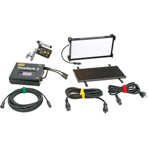 Kino Flo - SYS-F10U - FreeStyle Mini LED DMX System, Univ (Includes FreeStyle Mini LED Fixture, Louver 90°, FreeStyle 120 LED