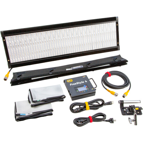 Kino Flo - SYS-FAIR - FreeStyle Air LED DMX System, Univ (Includes FreeStyle Air LED Panel, SnapBox w/ 2 x Diffusion, FreeStyle 140 LED DMX Controller, MTP-BG41S Mount, 25ft Head Extension)