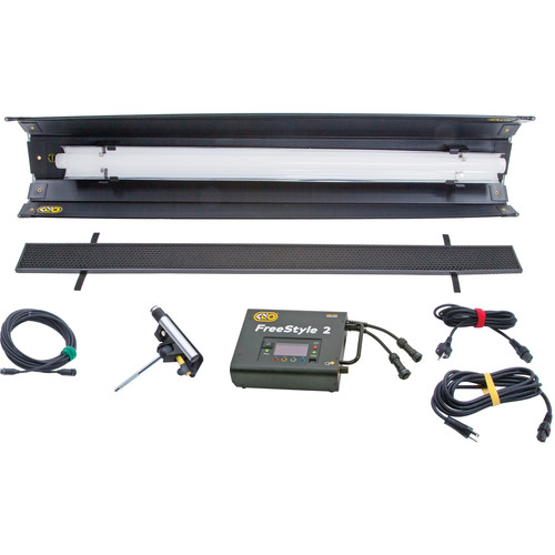Kino Flo - SYS-FT41U - FreeStyle T41 LED DMX System, Univ (Includes FreeStyle T41 Fixture, Louver 90°, FreeStyle 120 FreeStyle 4ft LED Tube)
