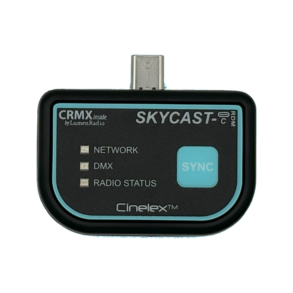 SKYCAST-C - CINELEX SKYCAST - USB-C to CRMX Wireless DMX Transmitter