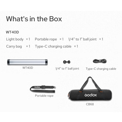 Godox WT40D Daylight Waterproof Tube Light