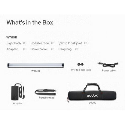 Godox WT60R RGB Waterproof Tube Light
