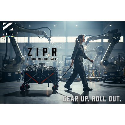 ZILR ZIPR 2WD Electric KIT Cart | Motorized Film Equipment Cart for Camera & Production Crews