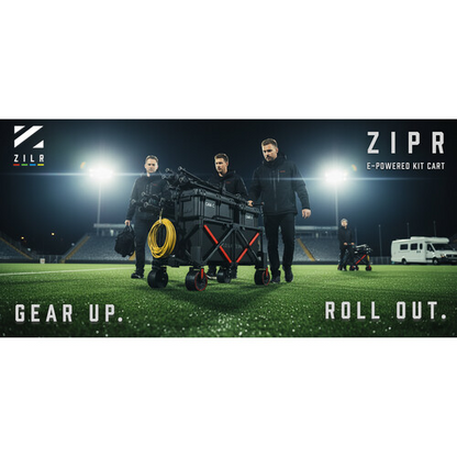 ZILR ZIPR 2WD Electric KIT Cart | Motorized Film Equipment Cart for Camera & Production Crews