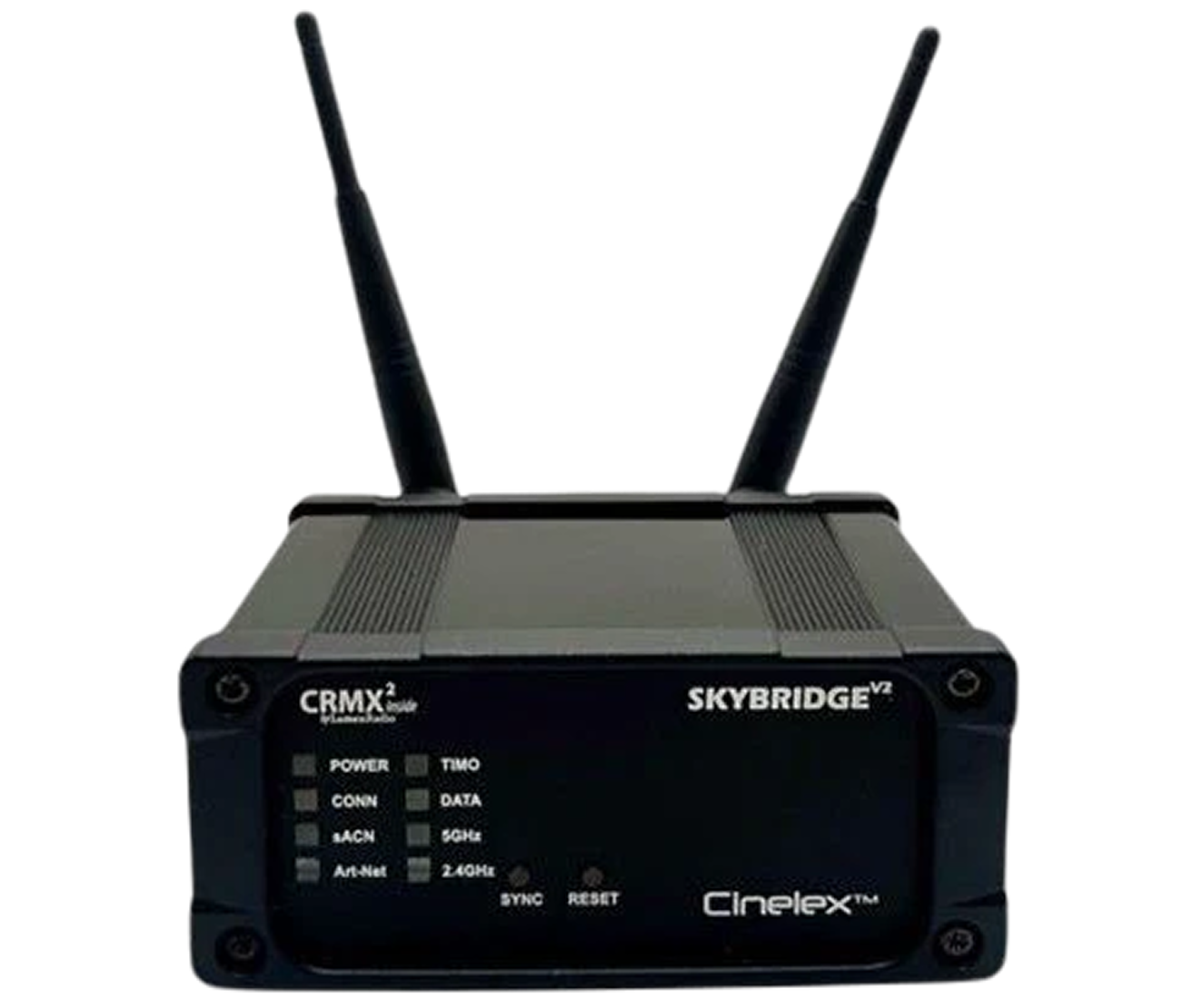 Cinelex Wi-Fi Art-Net to Wireless DMX Compact Converter Transmitter – all new feature set. ArtNet, sACN and DMX protocols. User settable SSID & Password. USB-C Power