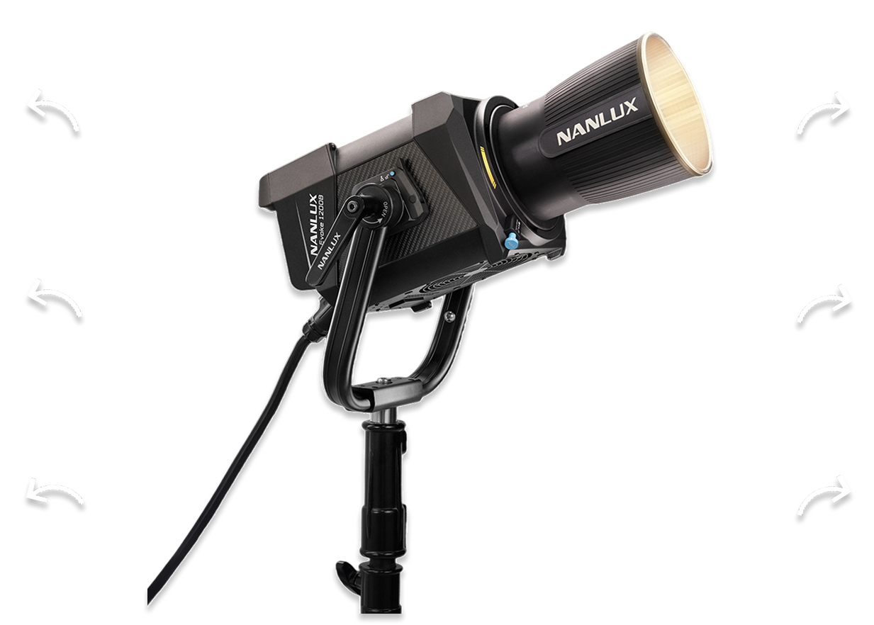 Nanlux Evoke 1200B Bi-Color LED Spot Light Kit with Trolley Case