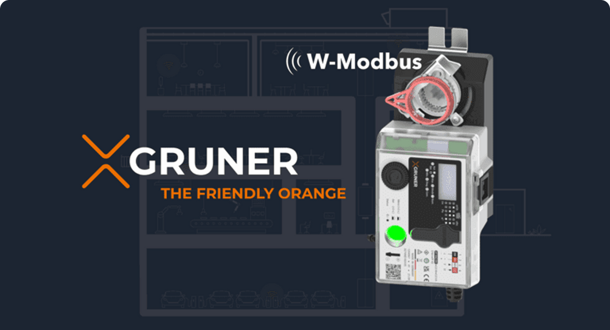 Gruner launches the world’s first wireless Modbus actuator.