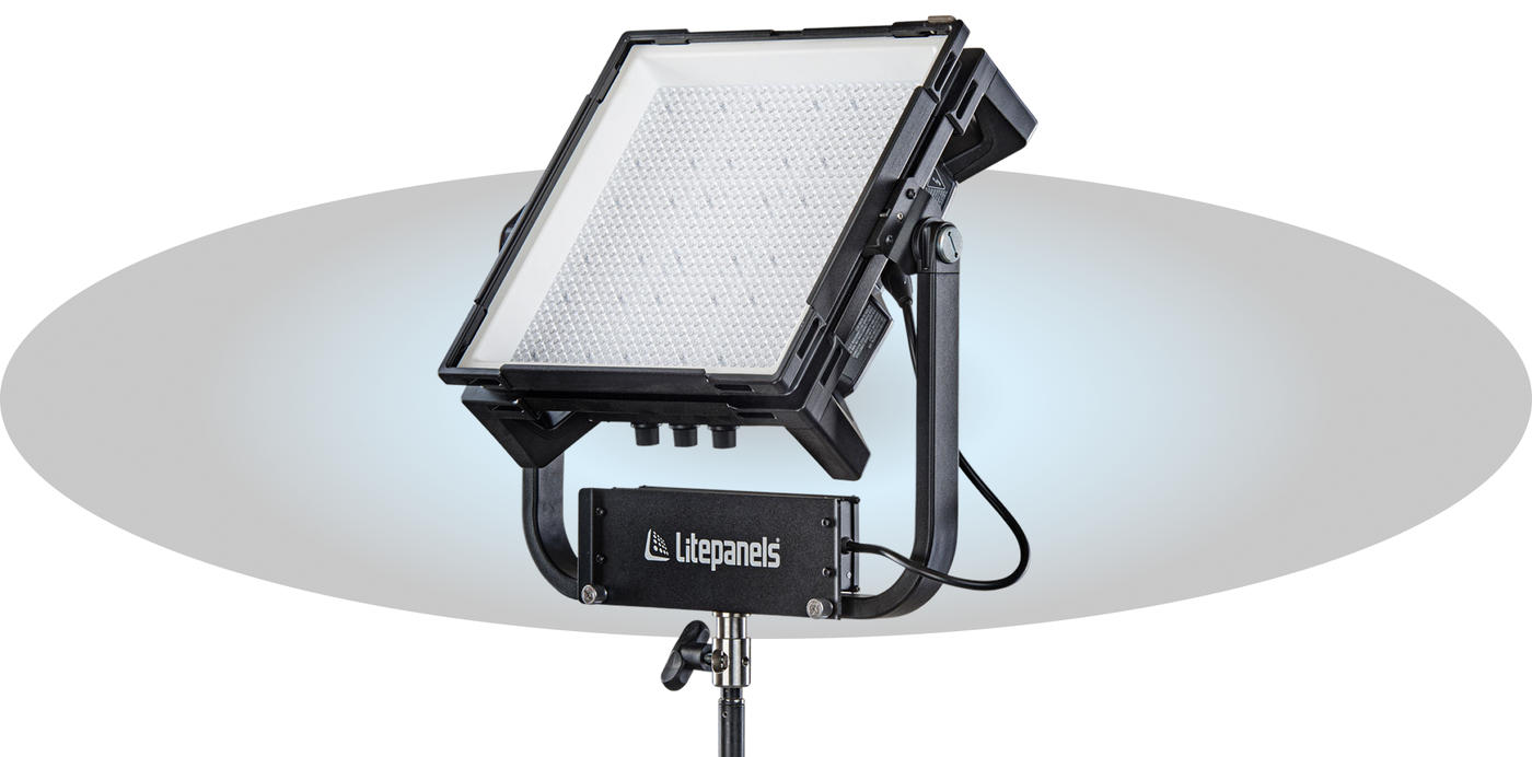 Litepanels 945-2301 - Gemini 1x1 Hard RGBWW LED Panel (Standard Yoke, US Power Cable)